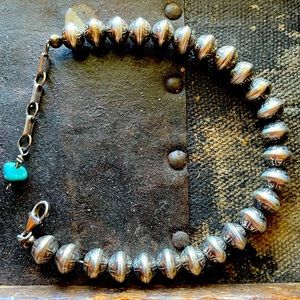 Sterling Navajo Pearl Bracelt
